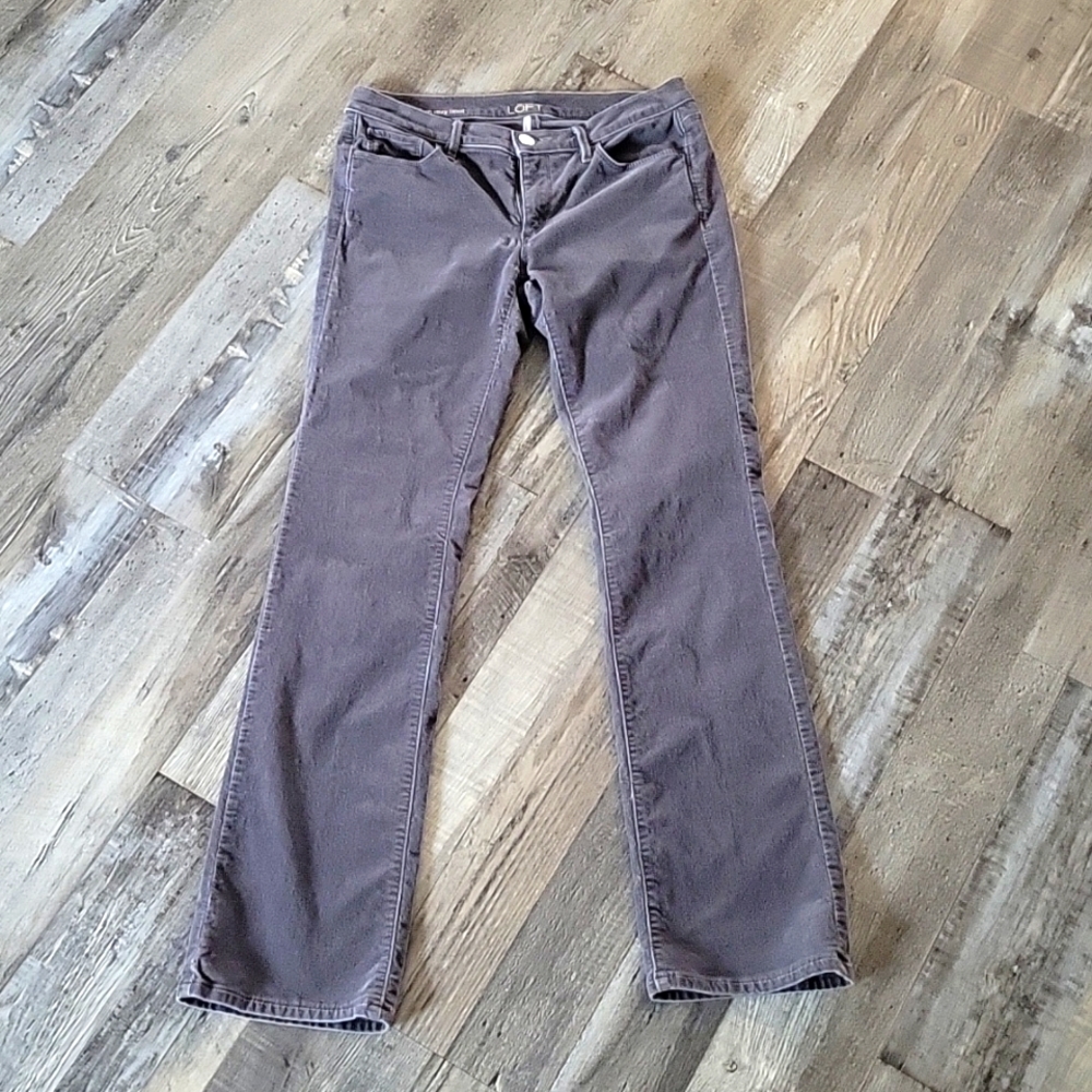 Ann Talyor Loft Modern Sexy Boot Grey Cords
